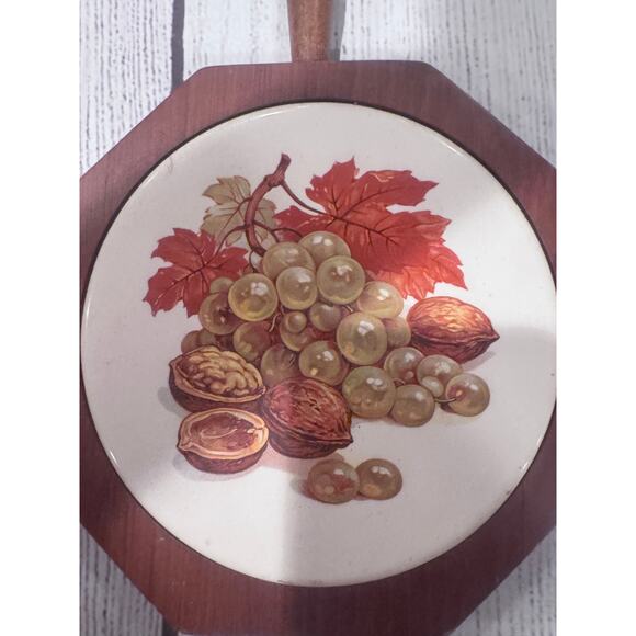 Vintage Wood & Ceramic Tile Trivets Wall Hanging/Cheese Tray - Picture 9 of 9